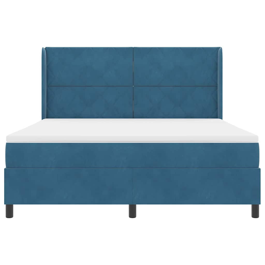 Boxspringbed met hoofdeinde Blauw 180 x 200 cm Fluweel – afbeelding 8