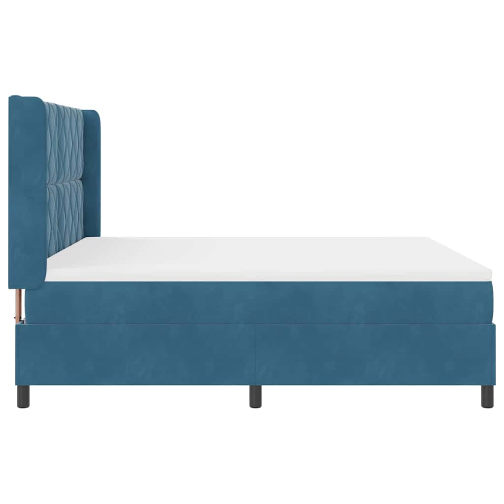 Boxspringbed met hoofdeinde Blauw 180 x 200 cm Fluweel – afbeelding 9