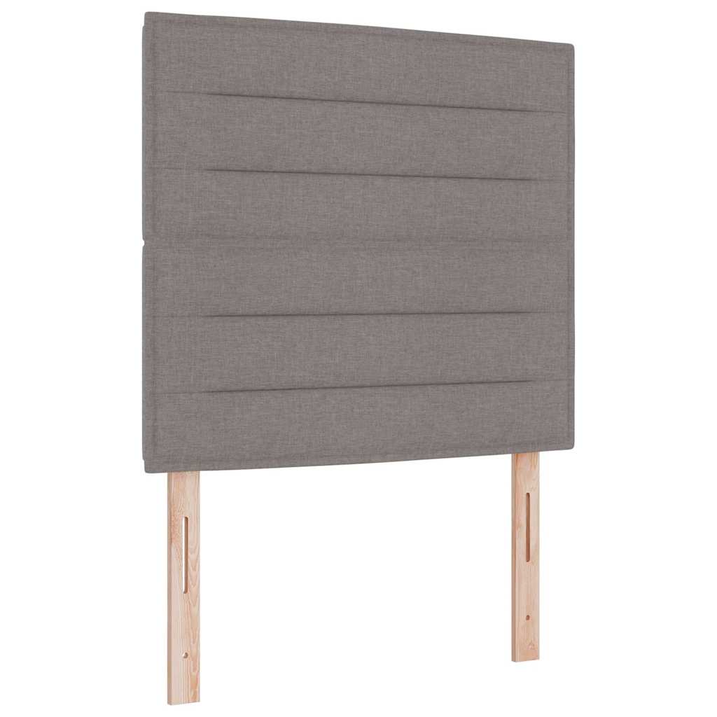 Boxspringbed met hoofdeinde Taupe 90 x 200 cm Stof – afbeelding 6