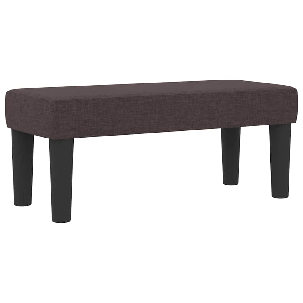Boxspringbed met hoofdeinde Donkerbruin 100 x 200 cm Stof – afbeelding 5