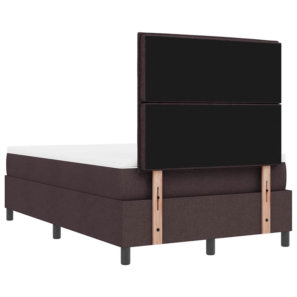 Boxspringbed met hoofdeinde Donkerbruin 120 x 190 cm Stof – afbeelding 10