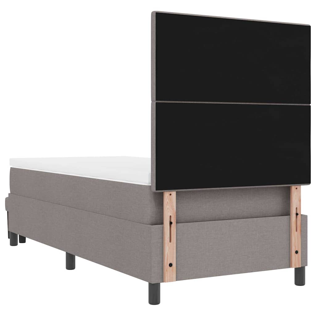 Boxspringbed met hoofdeinde Taupe 80 x 200 cm Stof – afbeelding 10