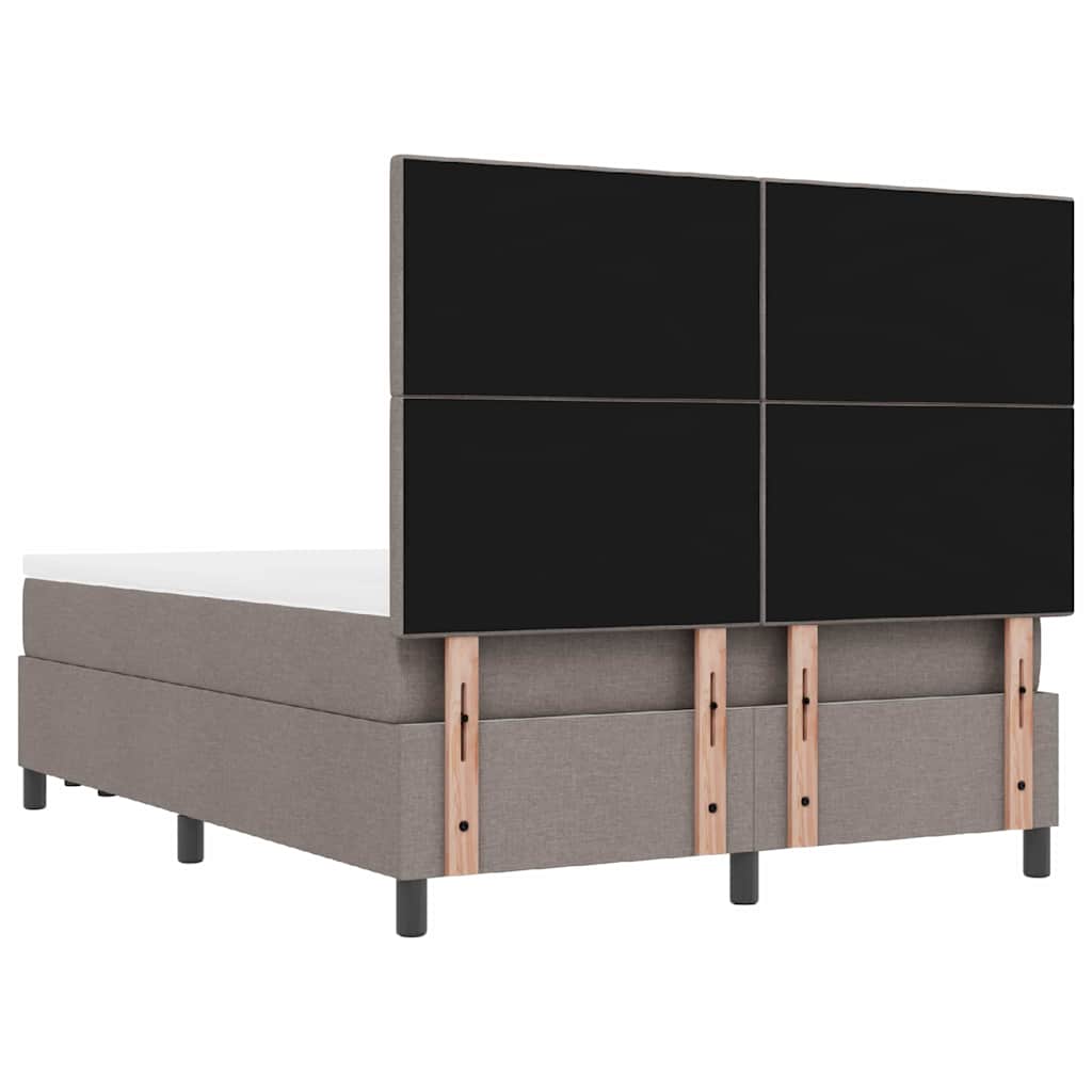 Boxspringbed met hoofdeinde Taupe 160 x 200 cm Stof – afbeelding 10