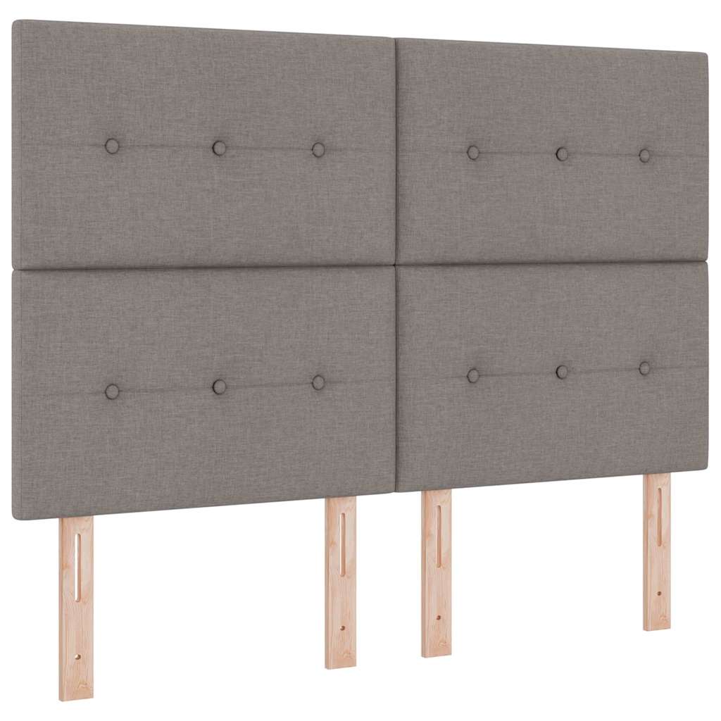 Boxspringbed met hoofdeinde Taupe 160 x 200 cm Stof – afbeelding 6