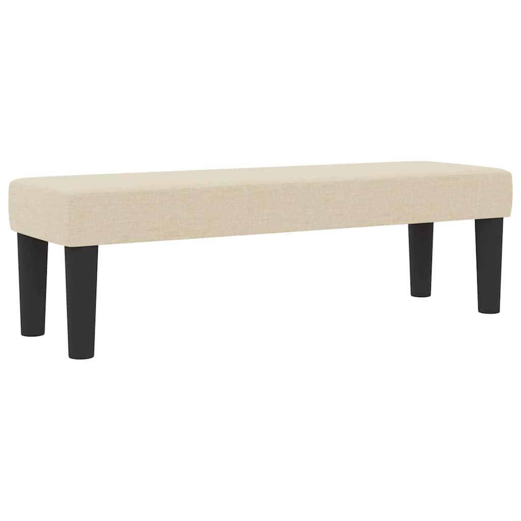 Boxspringbed met hoofdeinde Crème 160 x 200 cm Stof – afbeelding 5