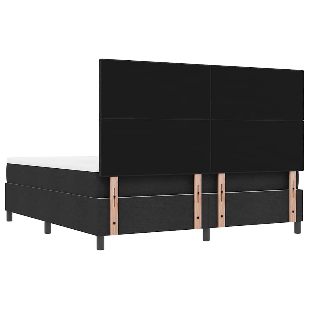 Boxspringbed met hoofdeinde Zwart 180 x 200 cm Stof – afbeelding 10