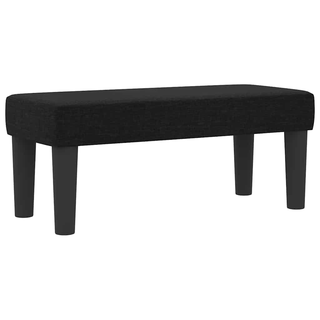 Boxspringbed met hoofdeinde Zwart 100 x 200 cm Stof – afbeelding 6