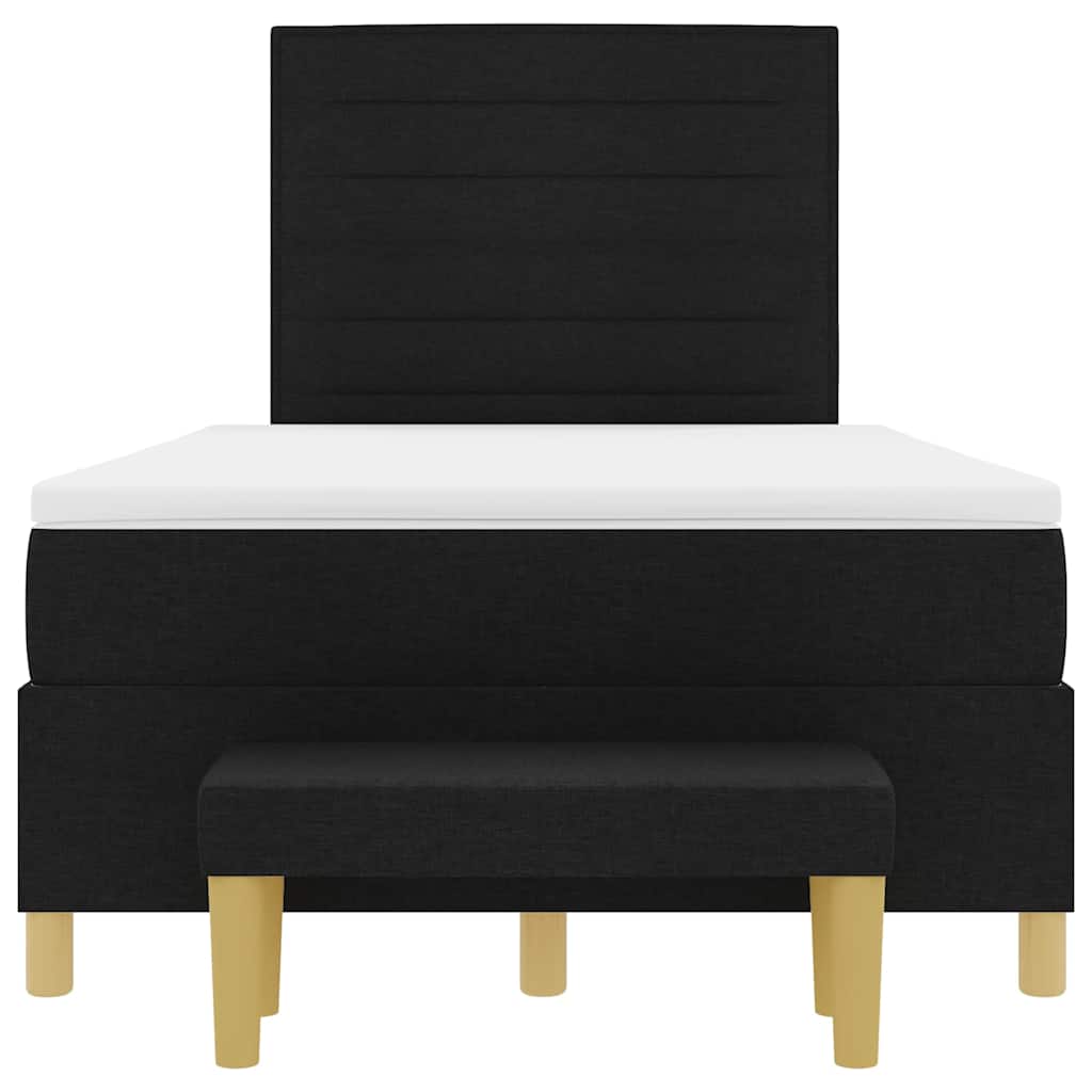 Boxspring bed met hoofdeinde Zwart 190 x 120 cm Stof – afbeelding 8