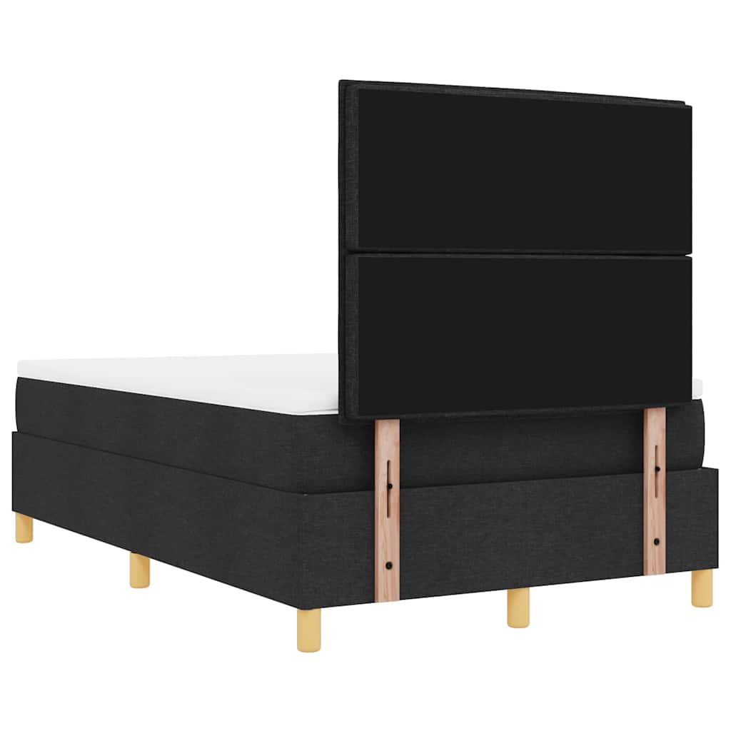 Boxspring bed met hoofdeinde Zwart 200 x 120 cm Stof – afbeelding 10