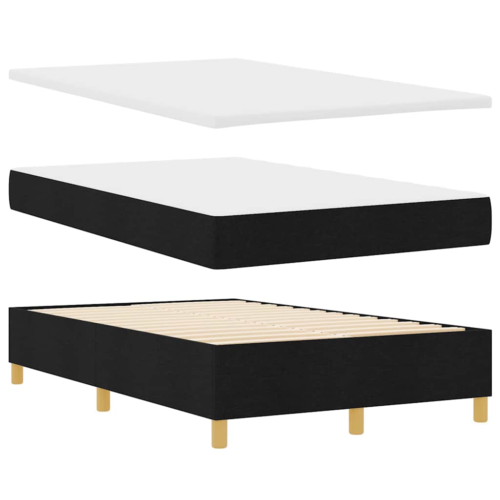 Boxspring bed met hoofdeinde Zwart 200 x 120 cm Stof – afbeelding 4