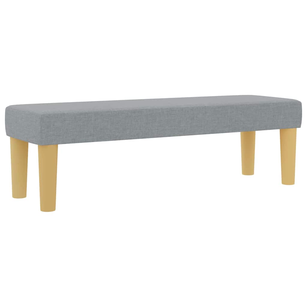 Boxspring bed met kussen Lichtgrijs 200 x 160 cm Stof – afbeelding 5