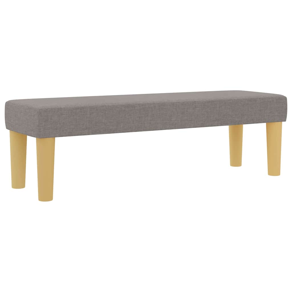 Boxspring bed met matras met hoofdeinde Taupe 200 x 200 cm Stof – afbeelding 5