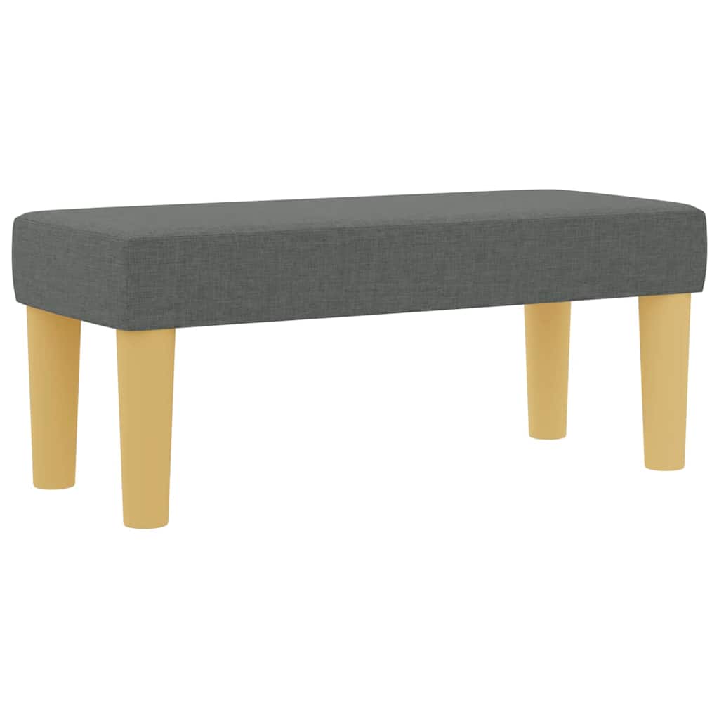 Boxspring bed met hoofdeinde Donkergrijs 200 x 80 cm Stof – afbeelding 5