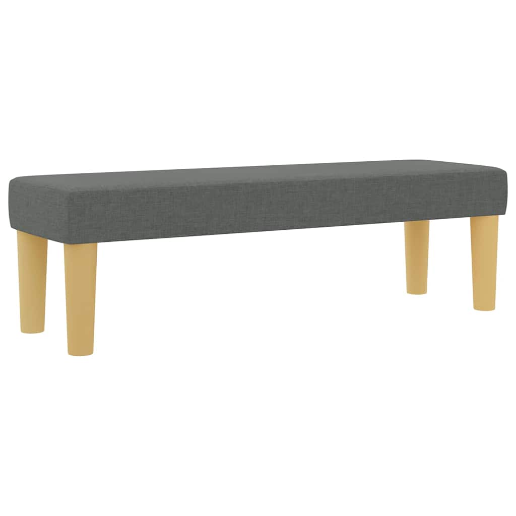 Boxspring bed met hoofdeinde Donkergrijs 190 x 140 cm Stof – afbeelding 6