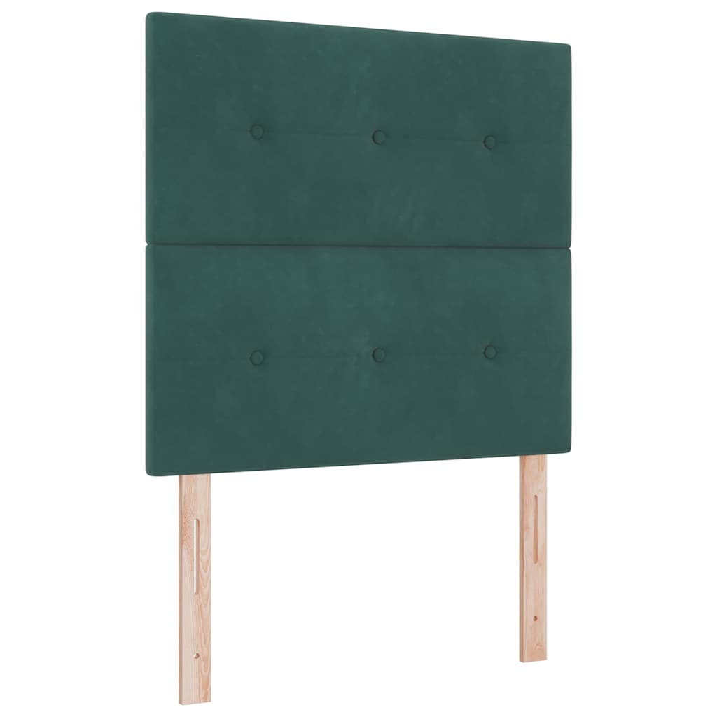 Boxspring bed met hoofdeinde Donkergroen 190 x 90 cm Fluweel – afbeelding 6