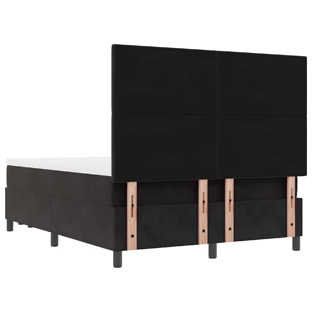 Boxspring bed met hoofdeinde Zwart 200 x 160 cm Fluweel – afbeelding 10