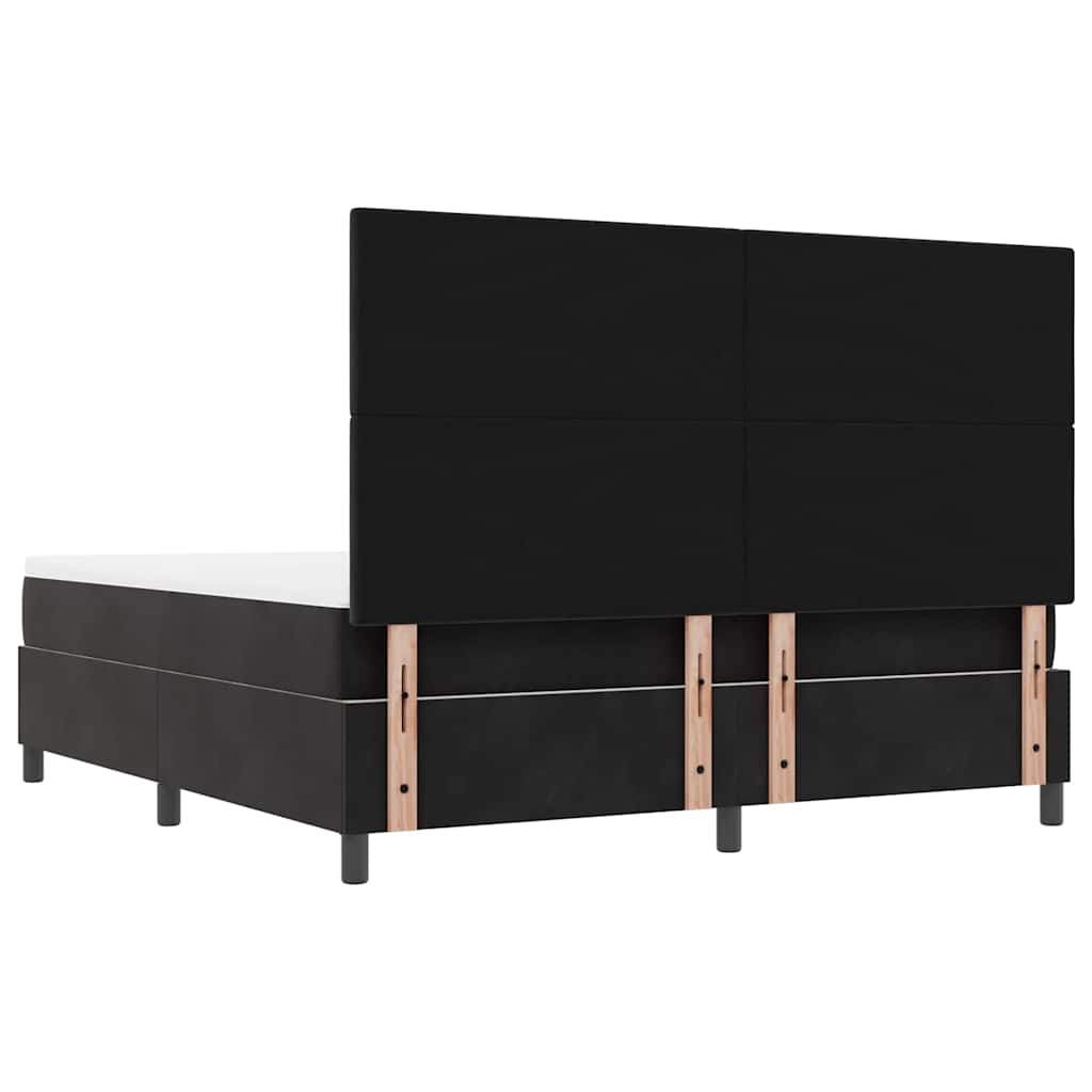 Boxspring bed met hoofdeinde Zwart 200 x 180 cm Fluweel – afbeelding 10