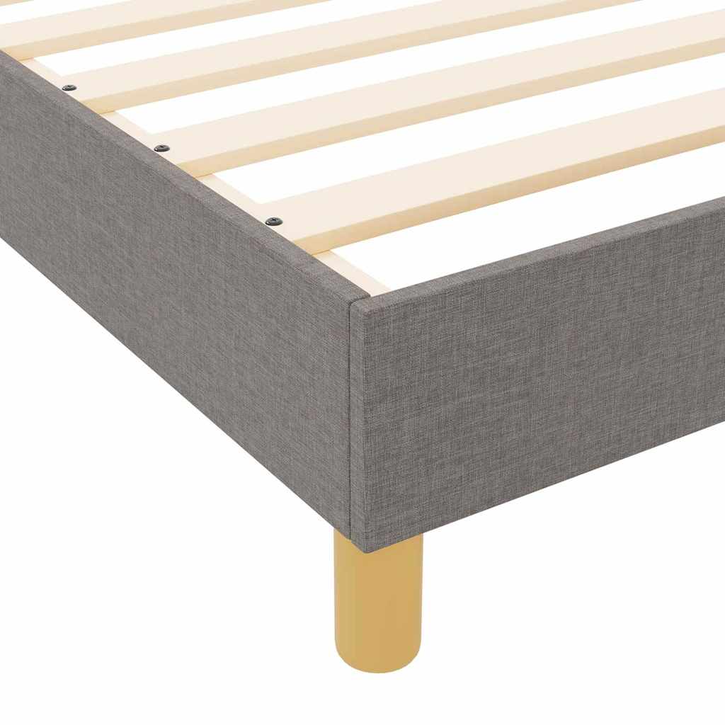 Bedframe met hoofdeinde Taupe 90 x 190 cm Stof – afbeelding 9