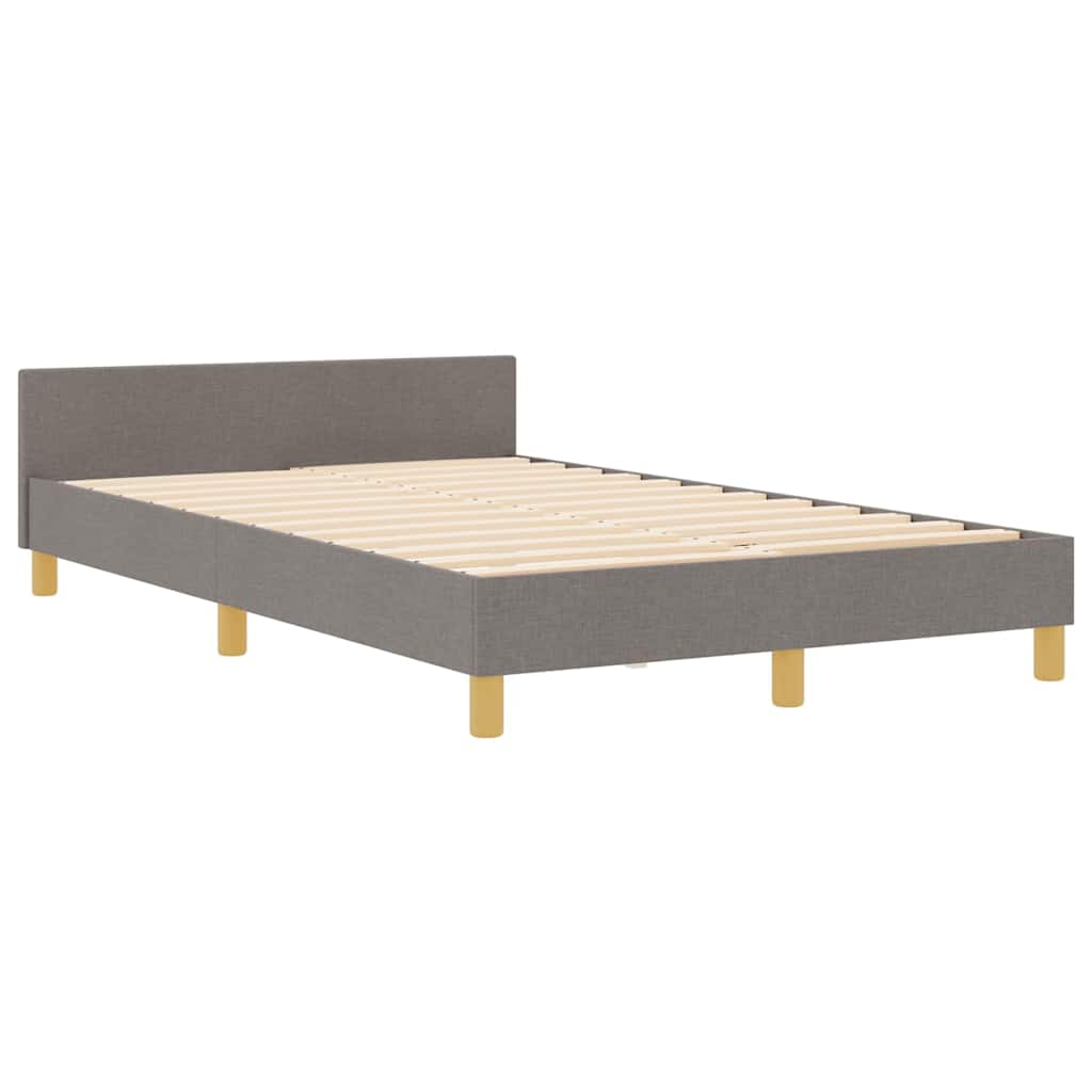 Bedframe met hoofdeinde Taupe 120 x 190 cm Stof – afbeelding 4