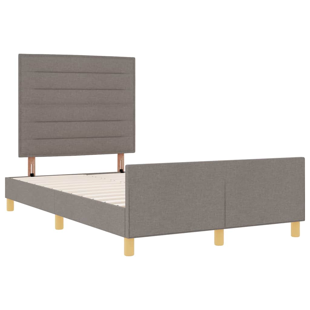 Bedframe met hoofdeinde Taupe 120 x 190 cm Stof – afbeelding 5