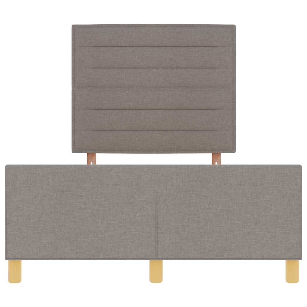 Bedframe met hoofdeinde Taupe 120 x 190 cm Stof – afbeelding 7