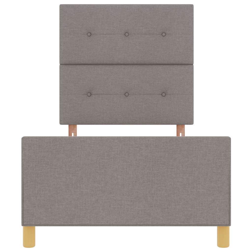 Bedframe met hoofdeinde Taupe 100 x 200 cm Stof – afbeelding 7