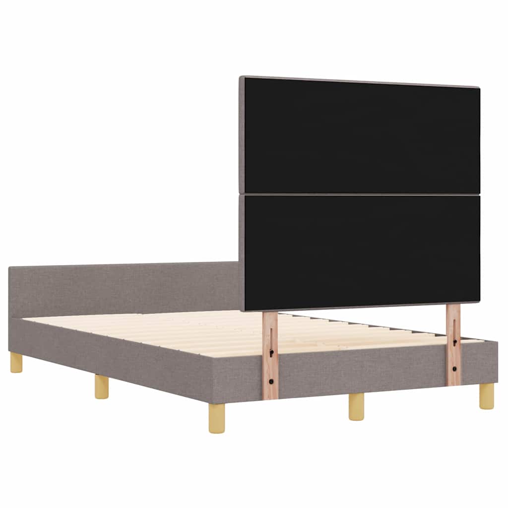 Bedframe met hoofdeinde Taupe 120 x 190 cm Stof – afbeelding 9