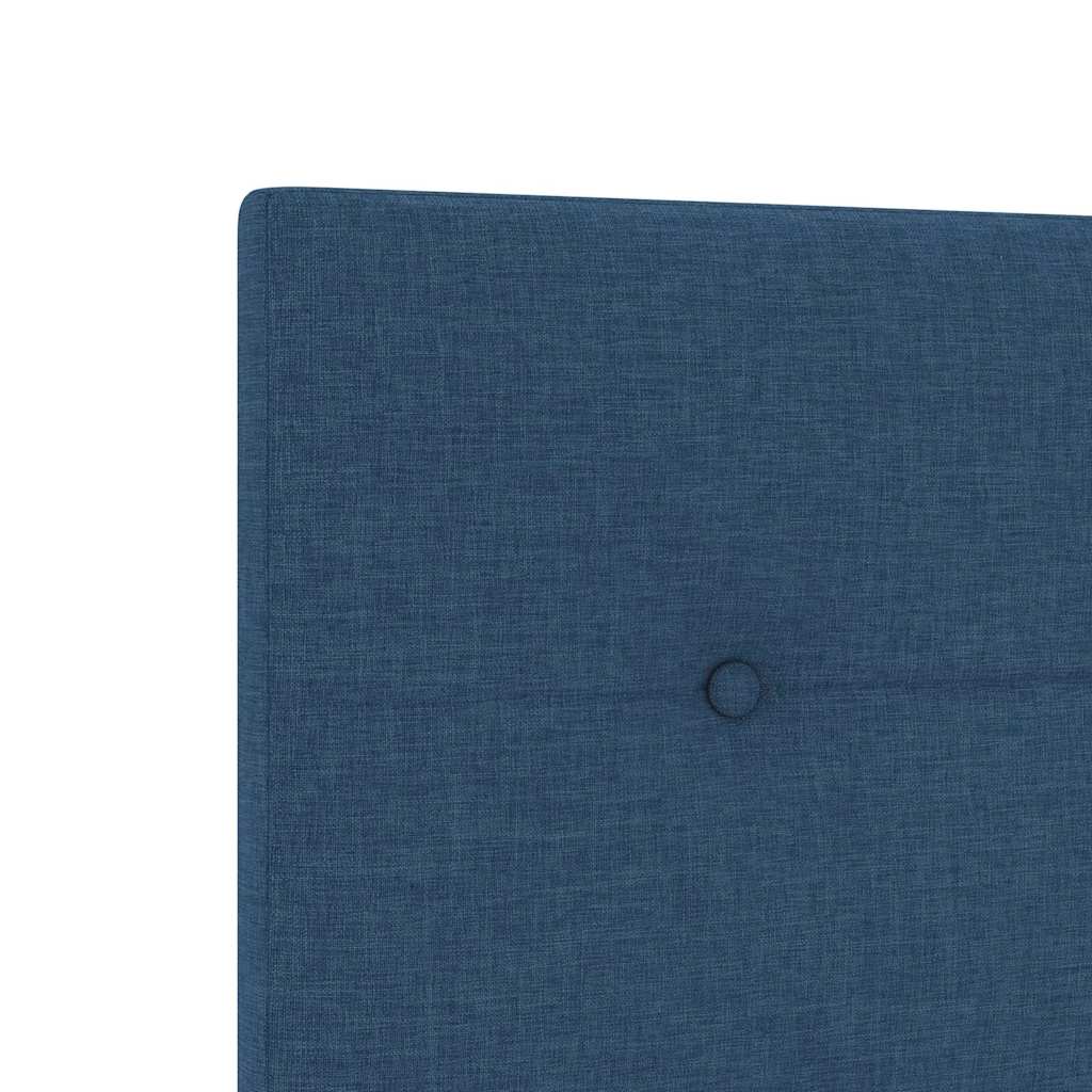Bedframe met hoofdeinde Blauw 200 x 200 cm Stof – afbeelding 6