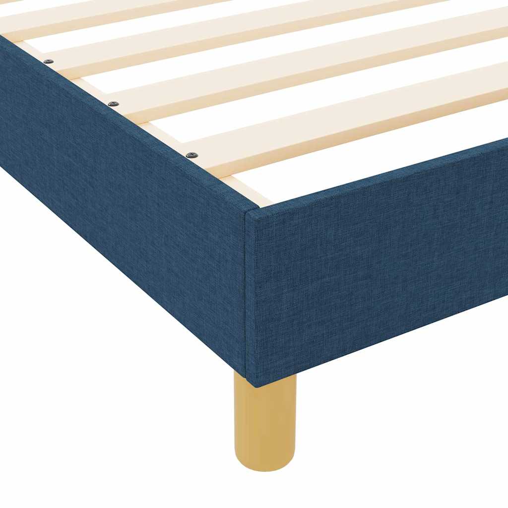 Bedframe met hoofdeinde Blauw 200 x 200 cm Stof – afbeelding 11