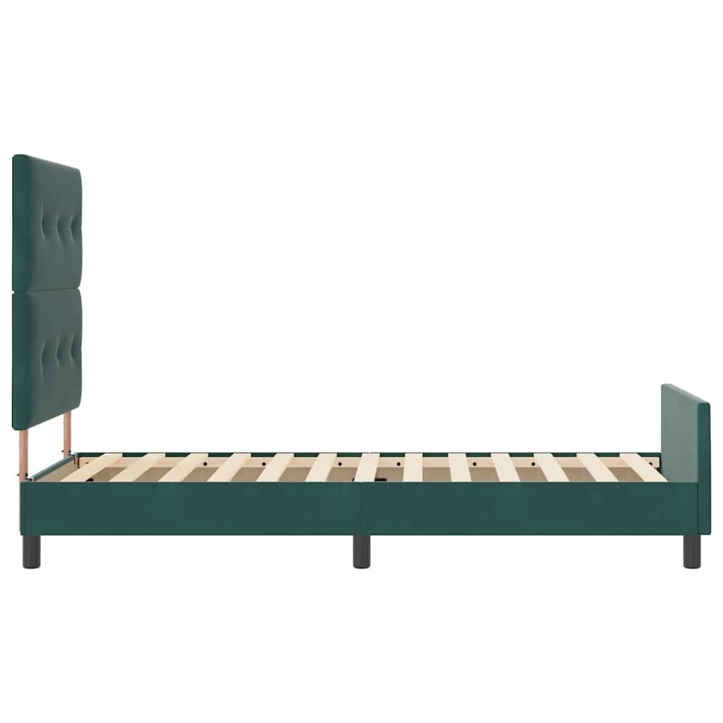 Boxspringbed met hoofdeinde Donkergroen 80 x 200 cm Fluweel – afbeelding 8