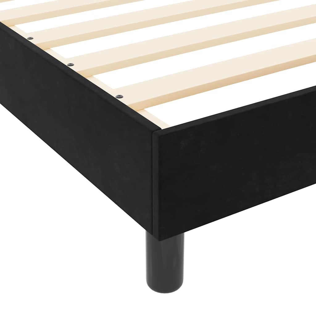 Boxspringbed met hoofdeinde Zwart 160 x 200 cm Fluweel – afbeelding 11