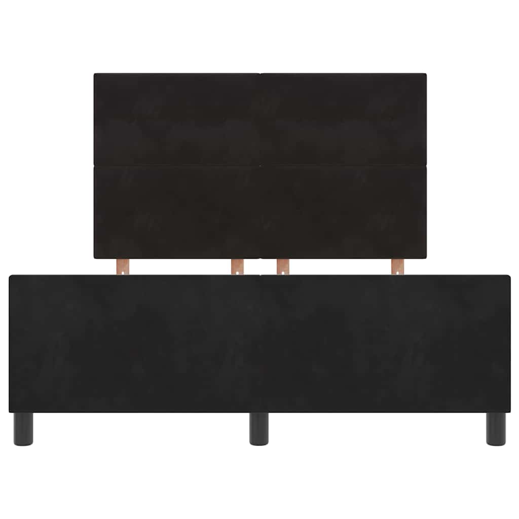 Boxspringbed met hoofdeinde Zwart 160 x 200 cm Fluweel – afbeelding 7