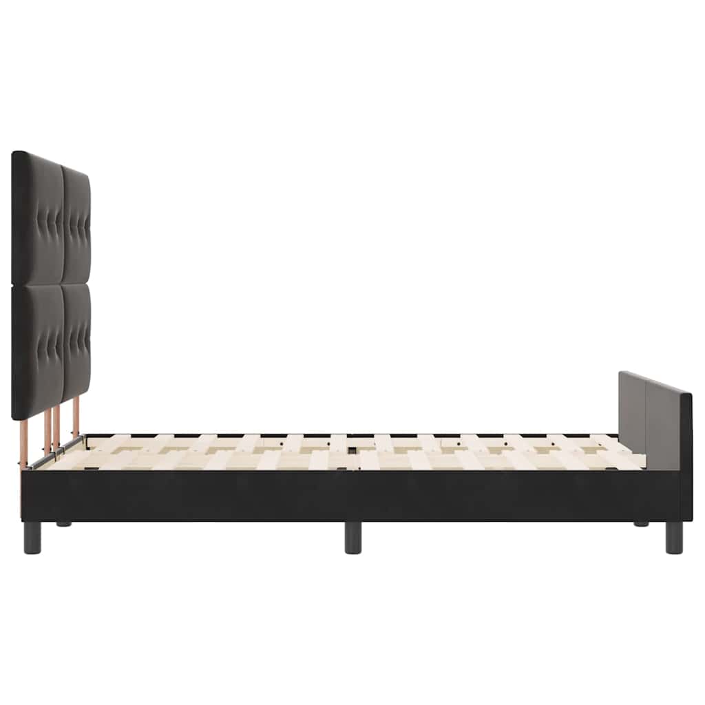 Boxspringbed met hoofdeinde Zwart 160 x 200 cm Fluweel – afbeelding 8