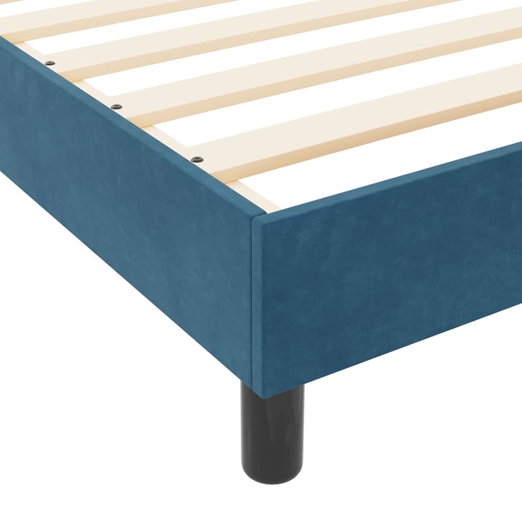 Boxspringbed met hoofdeinde Donkerblauw 160 x 200 cm Fluweel – afbeelding 11