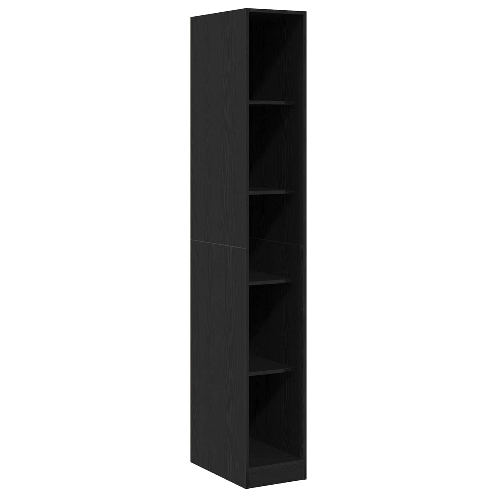 Kledingkast met plank Zwart Eiken 30 x 50 x 200 cm Bewerkt hout