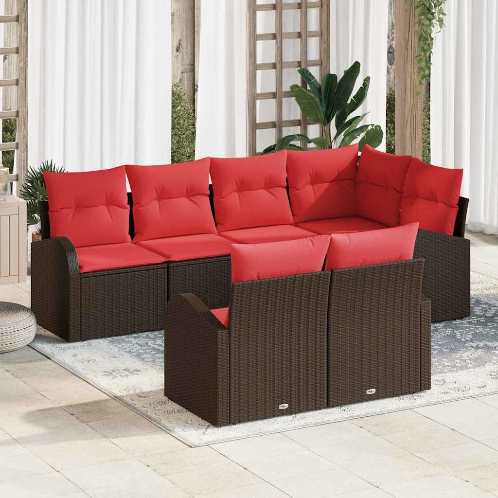 Tuin Sofa Set Bruin poly rattan
