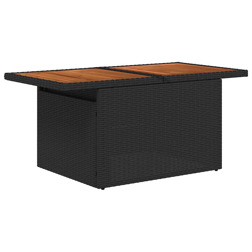 Tuin Sofa Set 8 st Zwart en crème – afbeelding 7