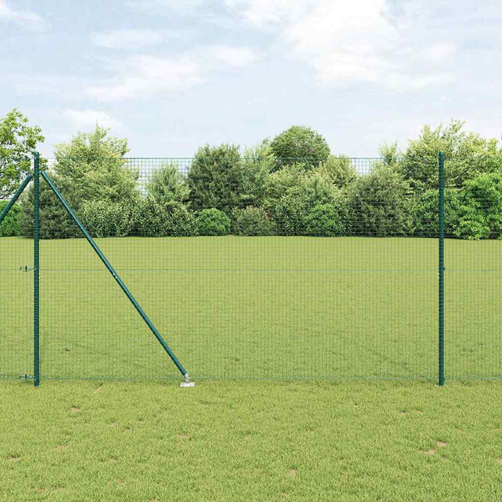 Gecombineerd draadhek met spikes Staal Groen Mesh – afbeelding 1