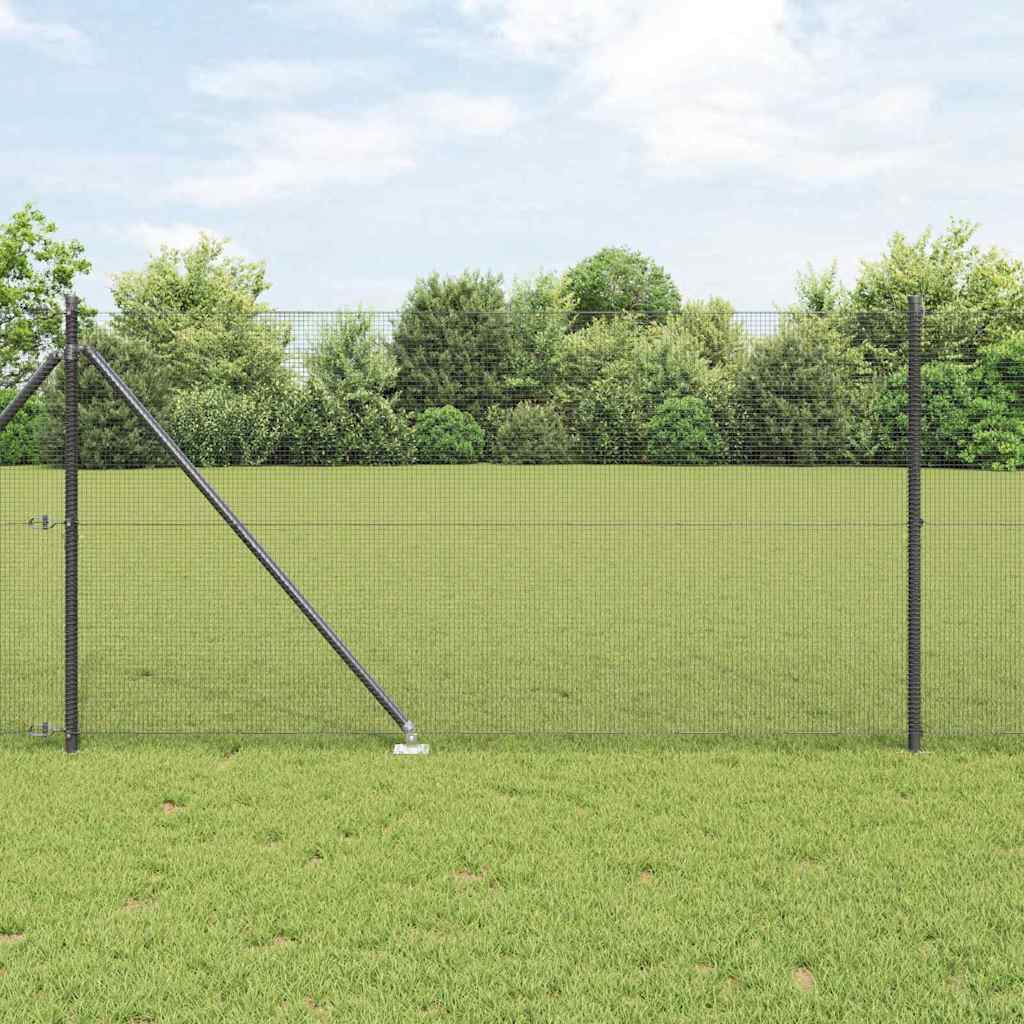 Gecombineerd draadhek met spikes Staal Grijs Mesh – afbeelding 1