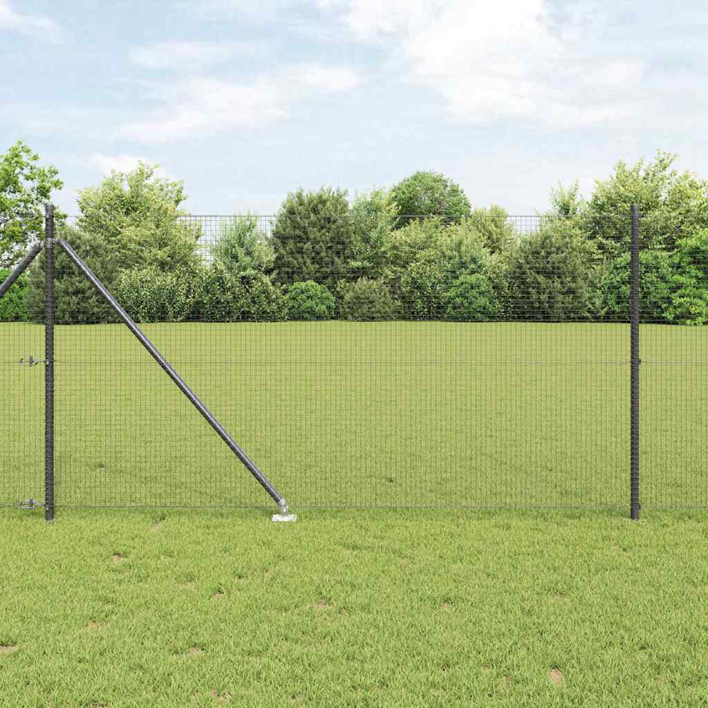 Gecombineerd draadhek met spikes Staal Grijs Mesh – afbeelding 1