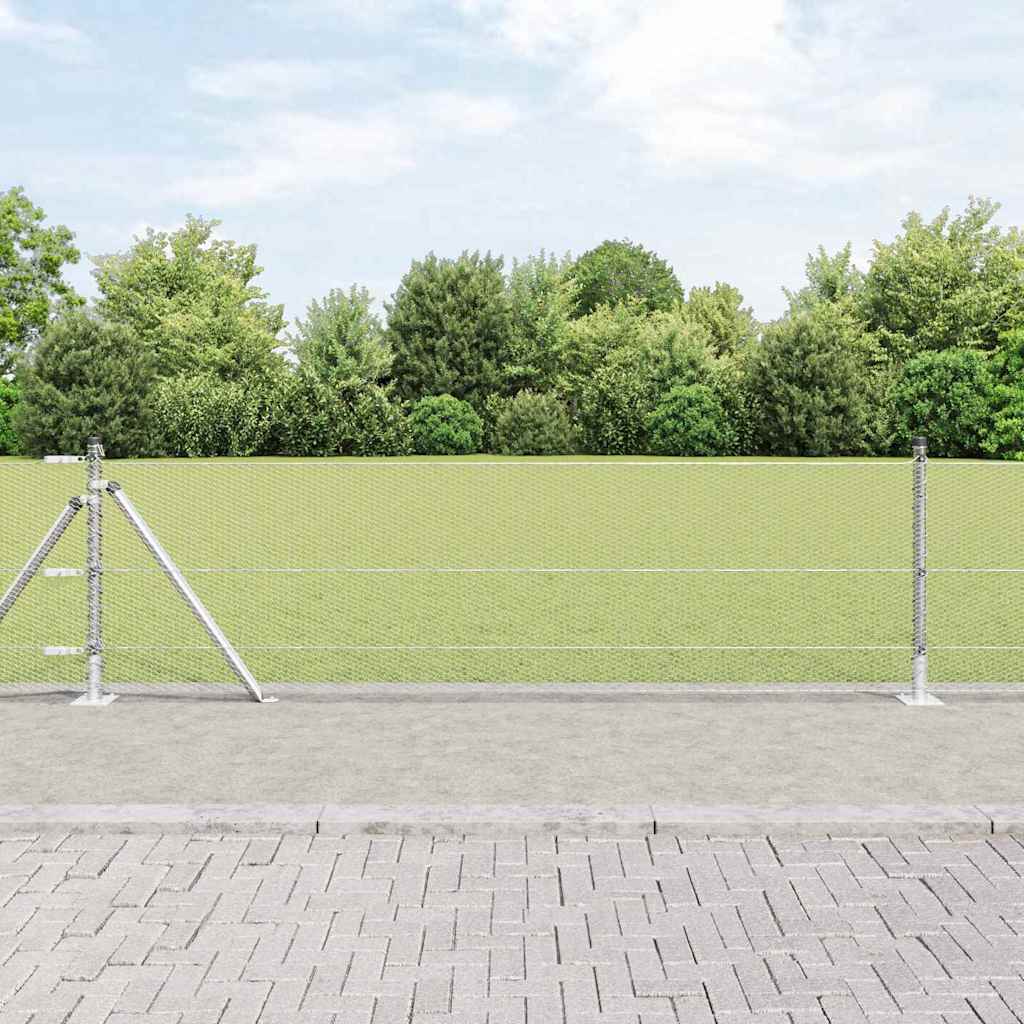 zeshoekig gaashek met betonnen voetstuk 100 x 0,6 m Mesh – afbeelding 1