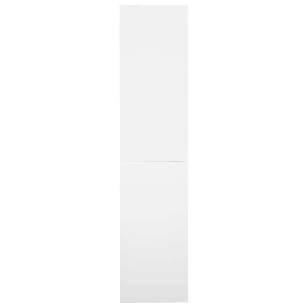 Kantoorkast met schuifdeuren 90x40x180 cm staal wit – afbeelding 3