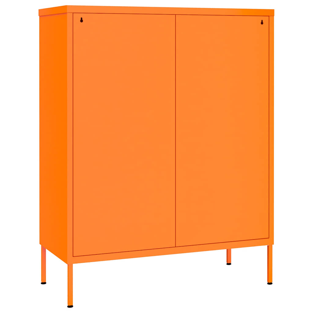Ladekast 80x35x101,5 cm staal oranje – afbeelding 5