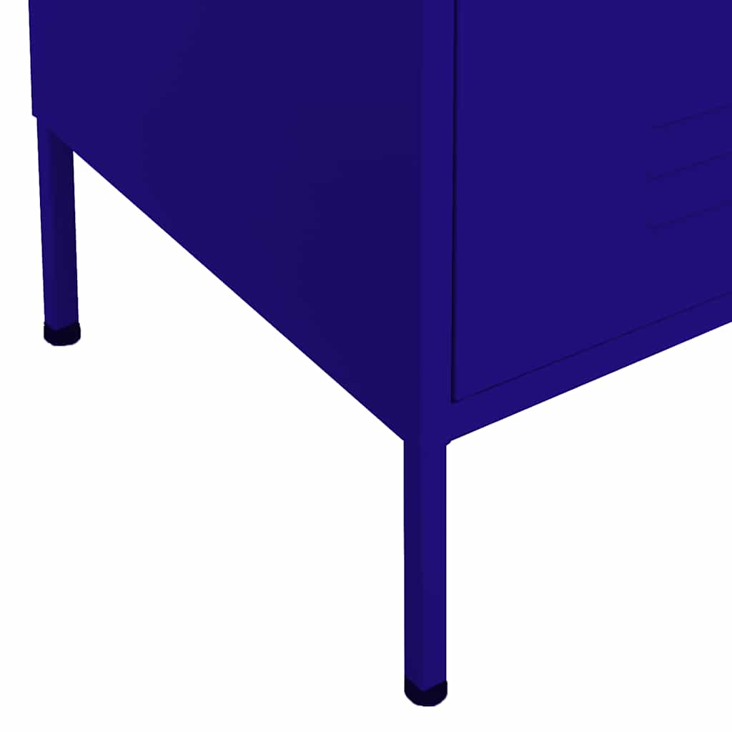 Opbergkast 80x35x101,5 cm staal marineblauw – afbeelding 6