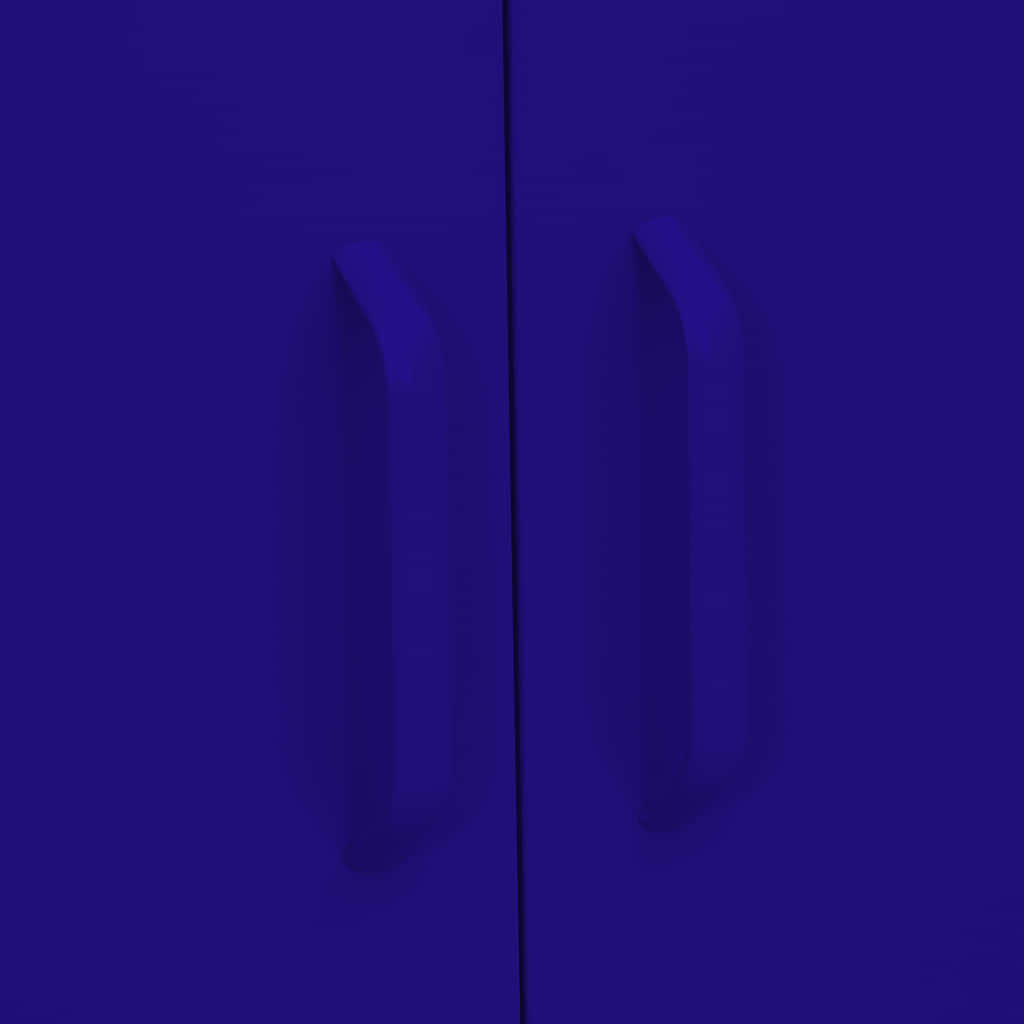 Opbergkast 80x35x101,5 cm staal marineblauw – afbeelding 8