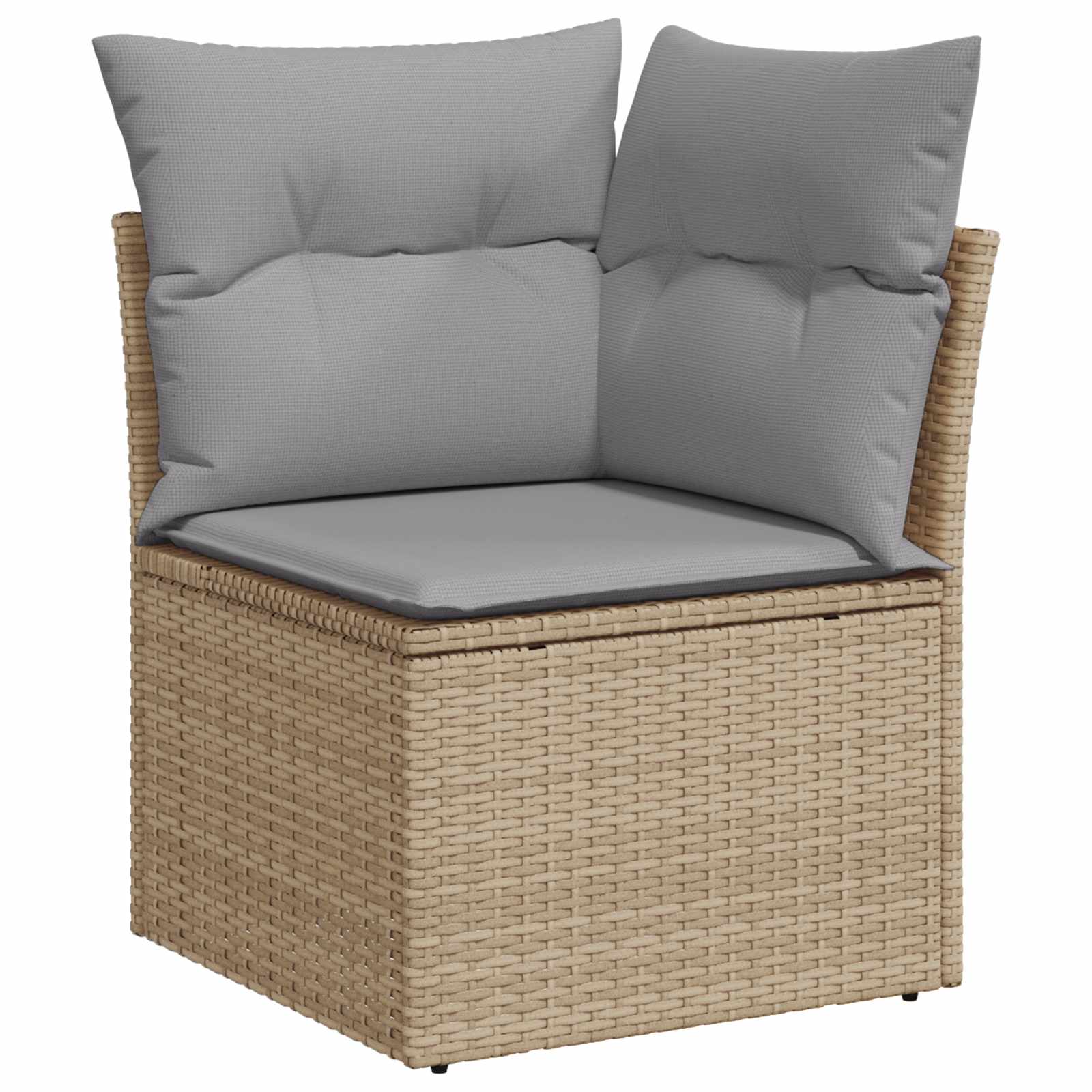 Tuinbankenset 8 pcs Beige poly rattan – afbeelding 4