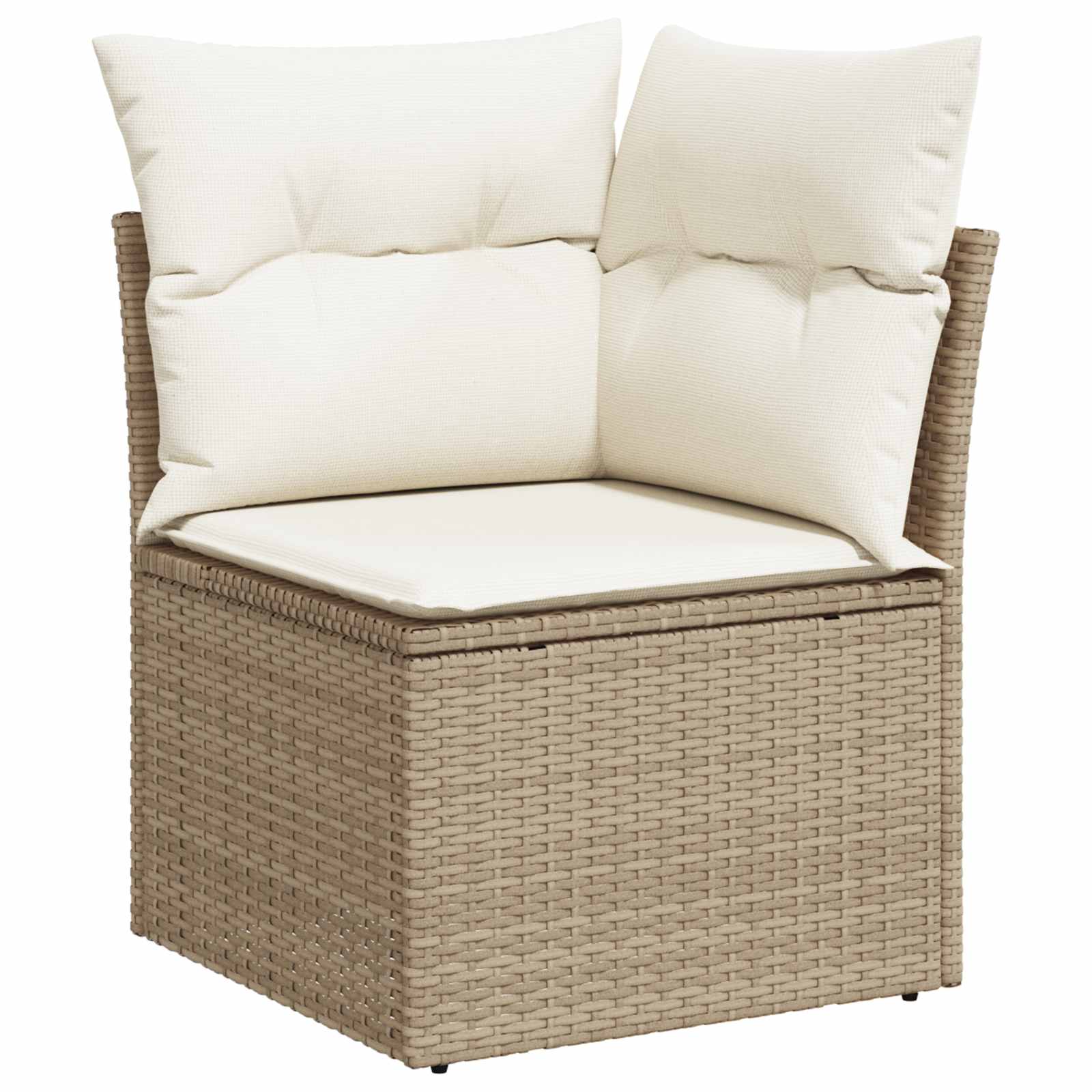 Tuinbankenset 12 pcs Beige poly rattan – afbeelding 4