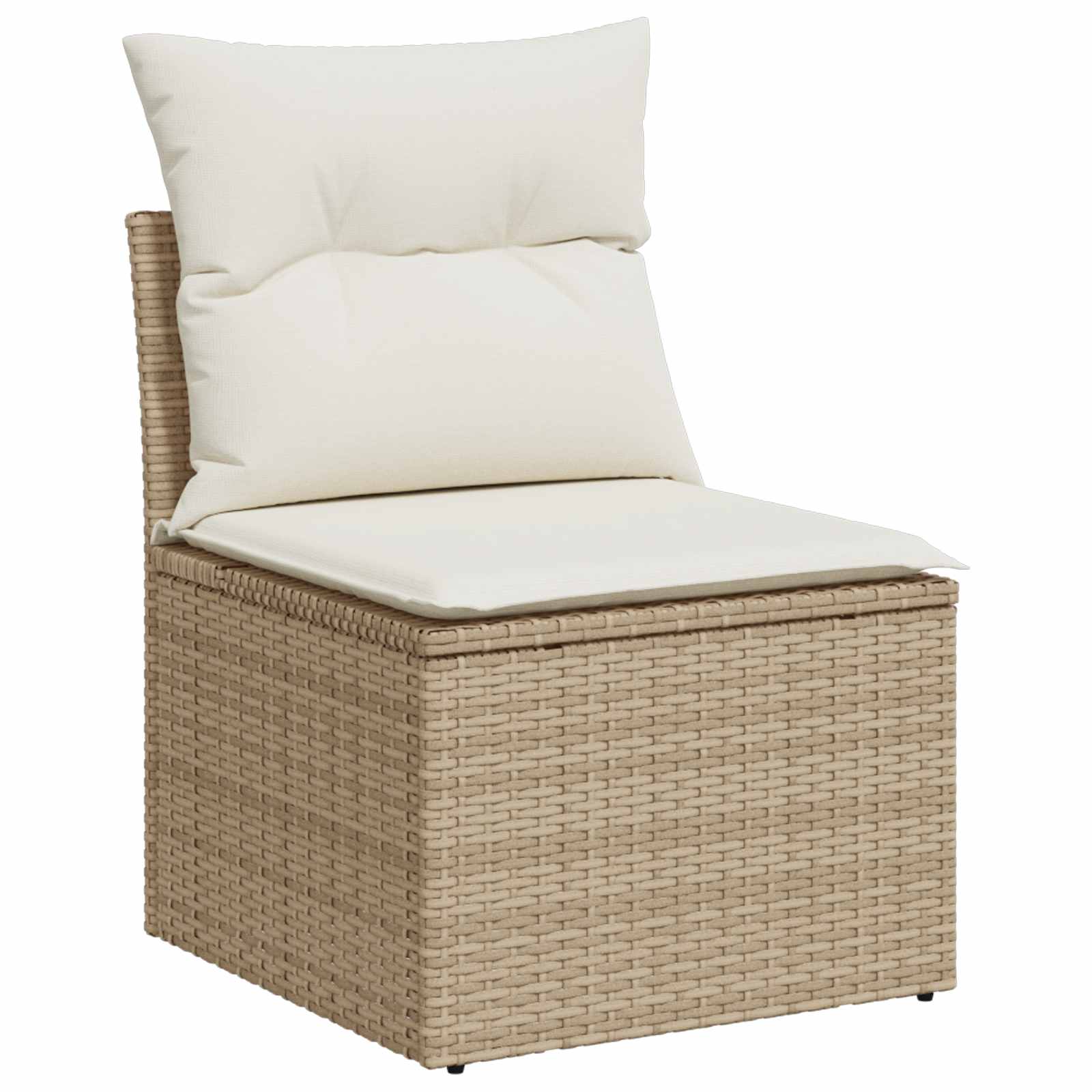 Tuinbankenset 12 pcs Beige poly rattan – afbeelding 5