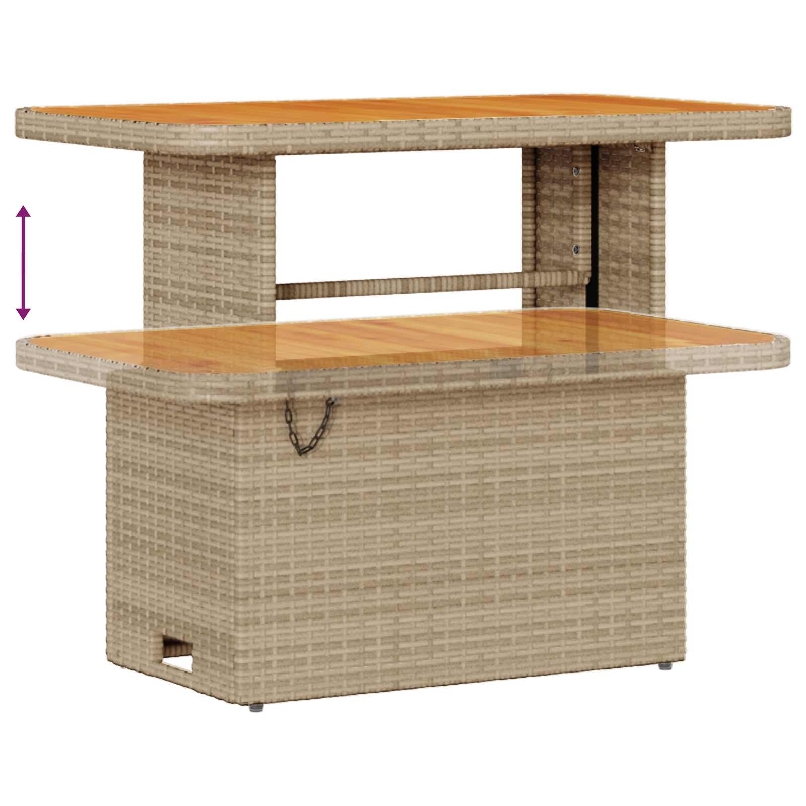 Tuinbankenset 12 pcs Beige poly rattan – afbeelding 9