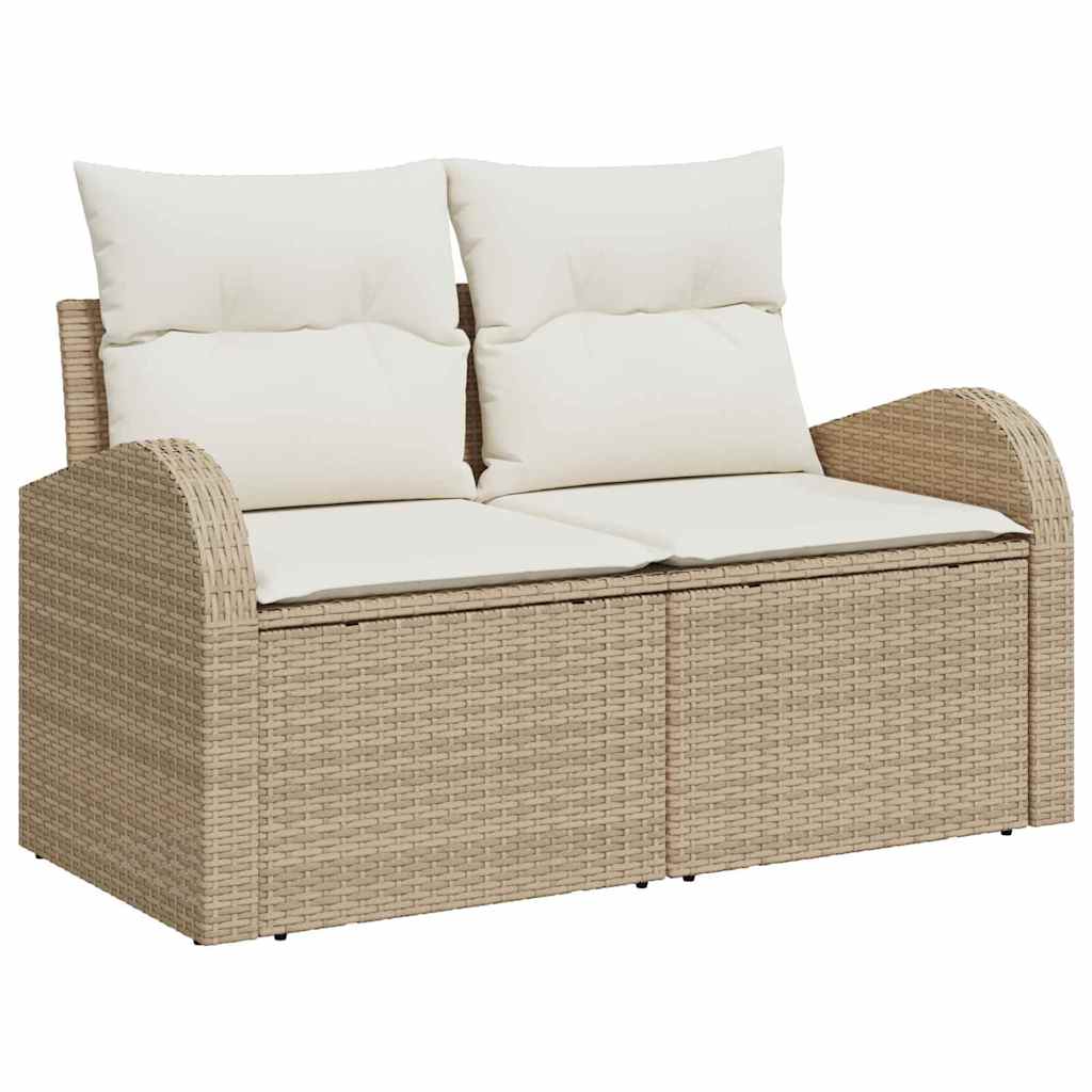 Tuin Sofa Set 8 st 7-Aantal zitplaatsen Beige en Crème – afbeelding 5